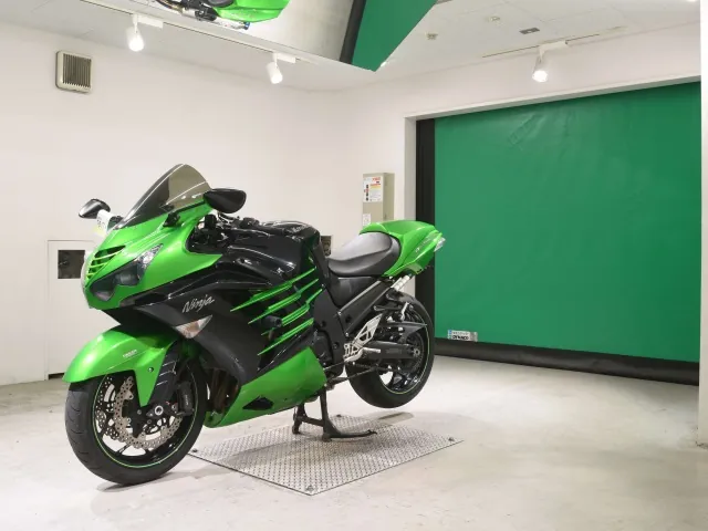 Kawasaki ZX-14RA 2014, black | green, фото 4