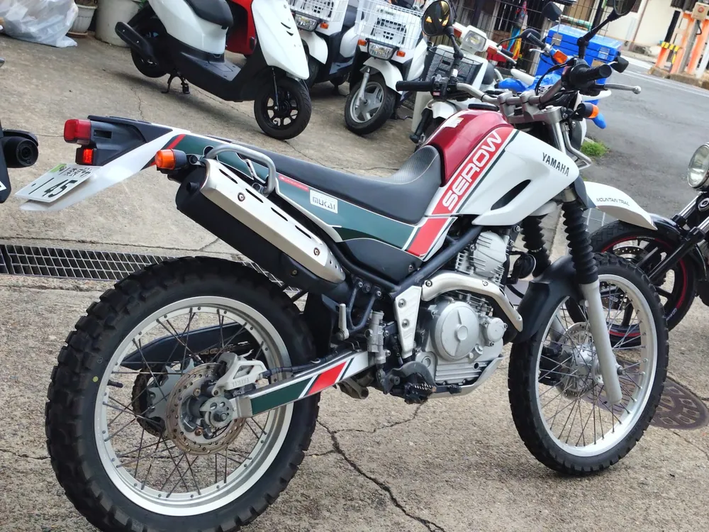 Yamaha Serow 250, white / red, фото 3
