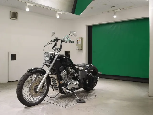 Honda Steed 400 1990, чёрный, фото 4