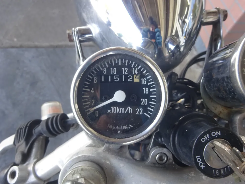 Yamaha SR400, aluminium, фото 2