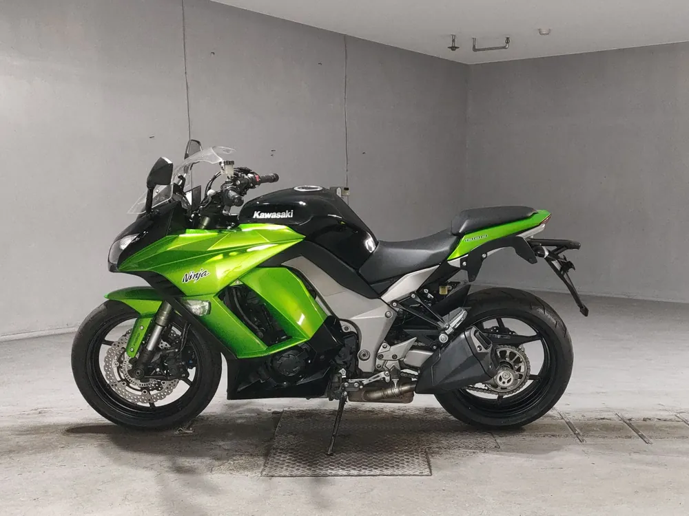 Kawasaki Ninja 1000 2011, black / green, фото 2
