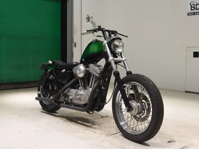 Harley-Davidson XL883 2003, black | green, фото 3
