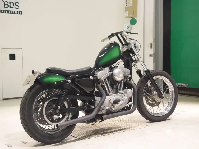 Harley-Davidson XL883 2003, black | green, фото 5