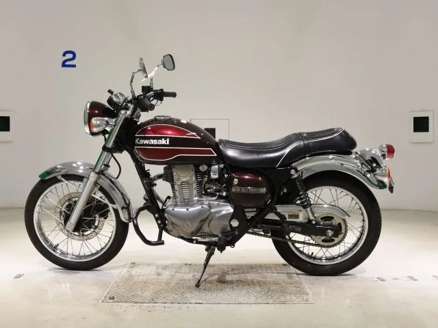 Kawasaki Estrella, бордовый, фото 2