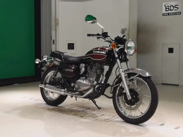 Kawasaki Estrella, бордовый, фото 3