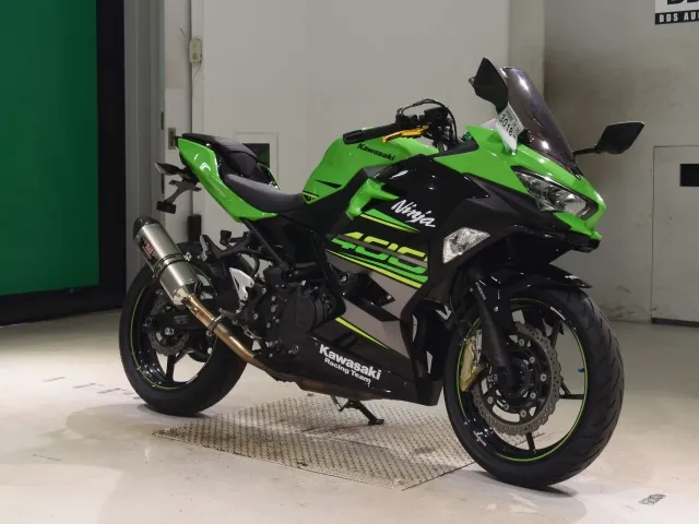 Kawasaki Ninja 400 2018, black | green, фото 3