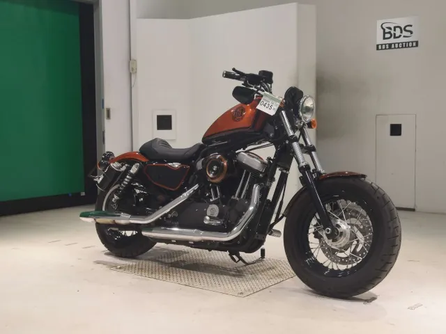 Harley-Davidson XL1200X 2014, чёрный, оранжевый, фото 3