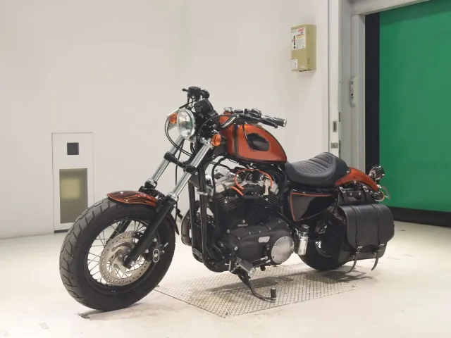 Harley-Davidson XL1200X 2014, чёрный, оранжевый, фото 4