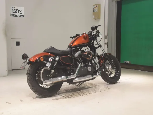 Harley-Davidson XL1200X 2014, чёрный, оранжевый, фото 5