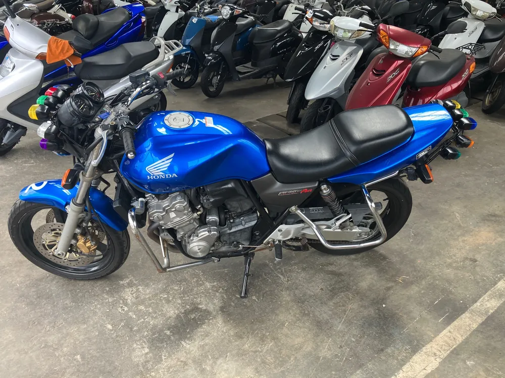 Honda CB400SB, синий, фото 2