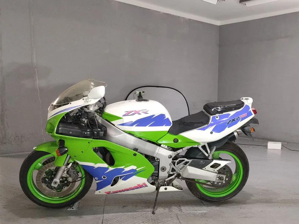 Kawasaki ZXR750 1994, white/green, фото 2