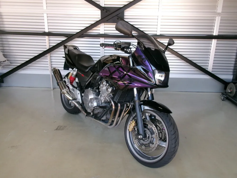 Honda CB400SB 2008, black / purple, фото 4