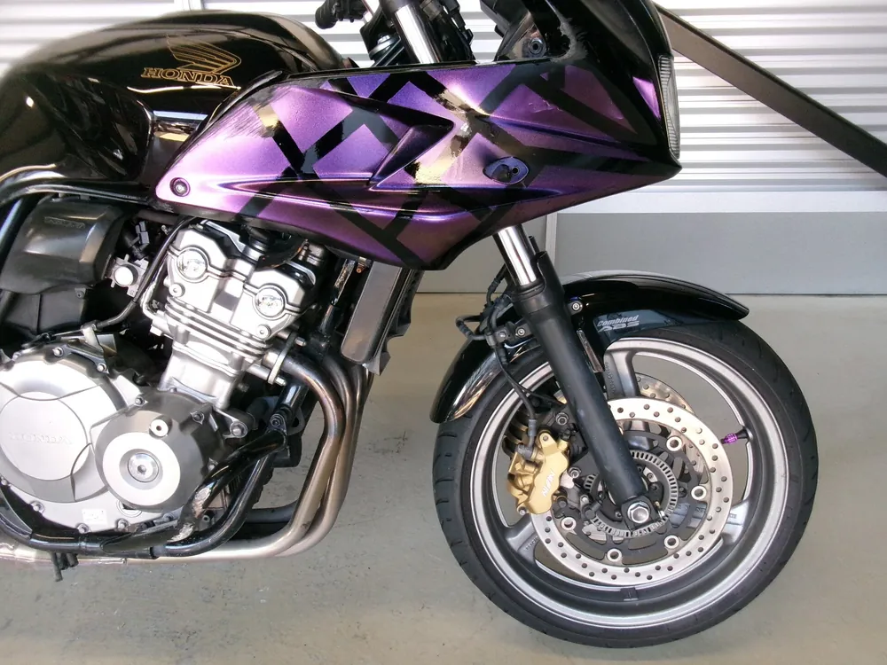 Honda CB400SB 2008, black / purple, фото 7