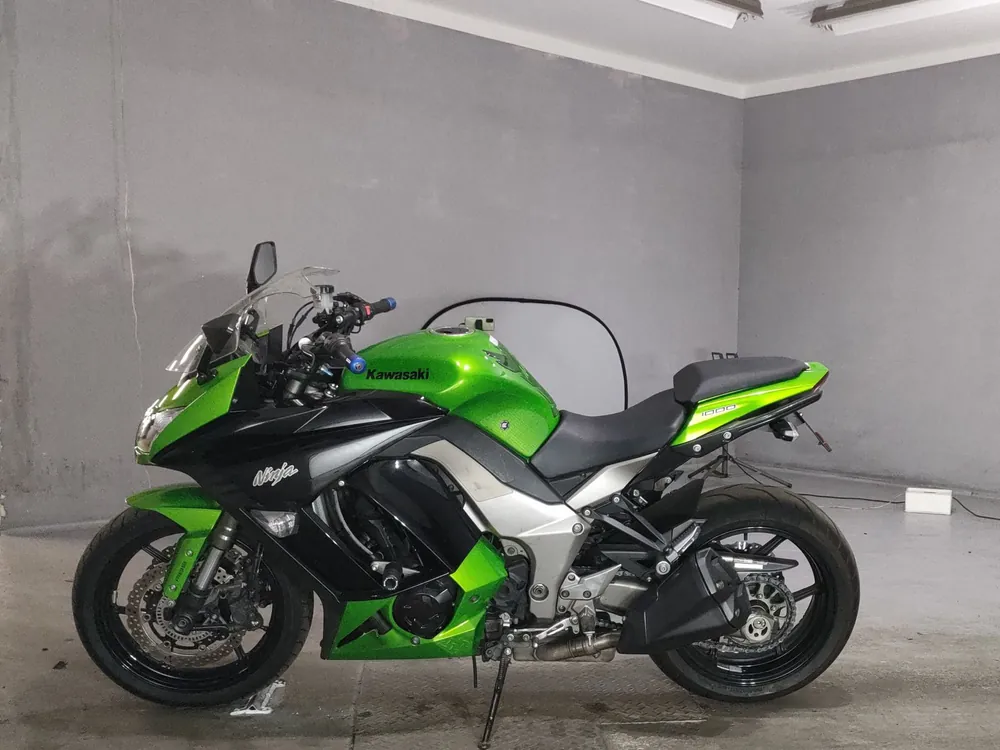 Kawasaki Ninja 1000 2012, чёрный, зелёный, фото 2