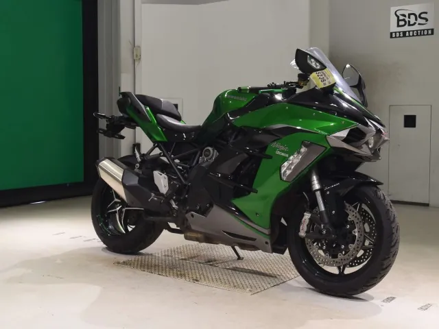 Kawasaki Ninja H2 SX, black | green, фото 3