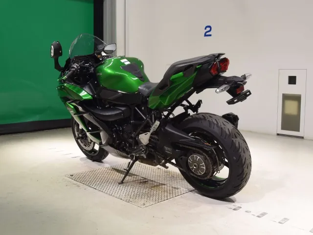 Kawasaki Ninja H2 SX, black | green, фото 6