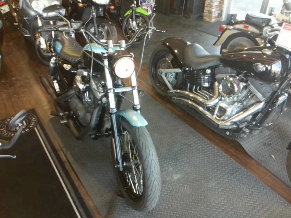 Harley-Davidson XL1200N Sportster 2007, black / light blue, фото 4