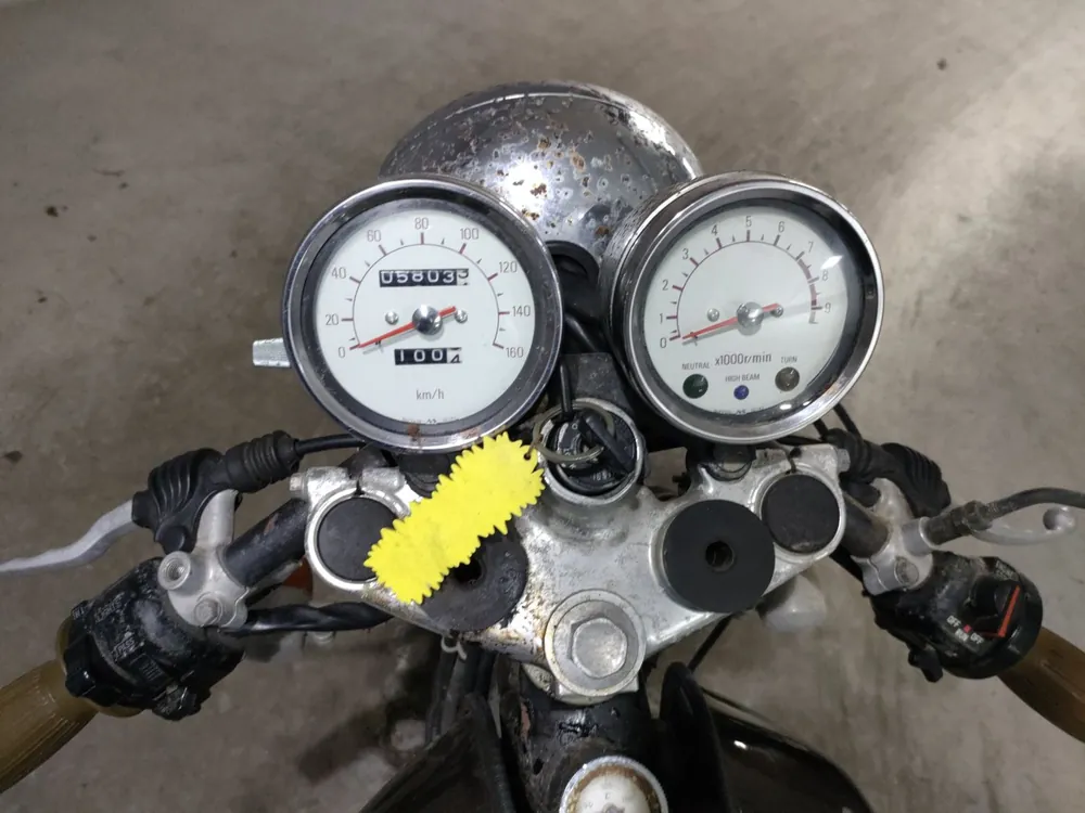 Yamaha SR400 2000, белый, light brown, фото 5