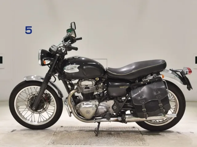 Kawasaki W400 2011, чёрный, фото 2