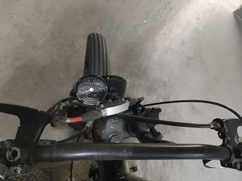 Yamaha SR400 1998, чёрный, фото 5