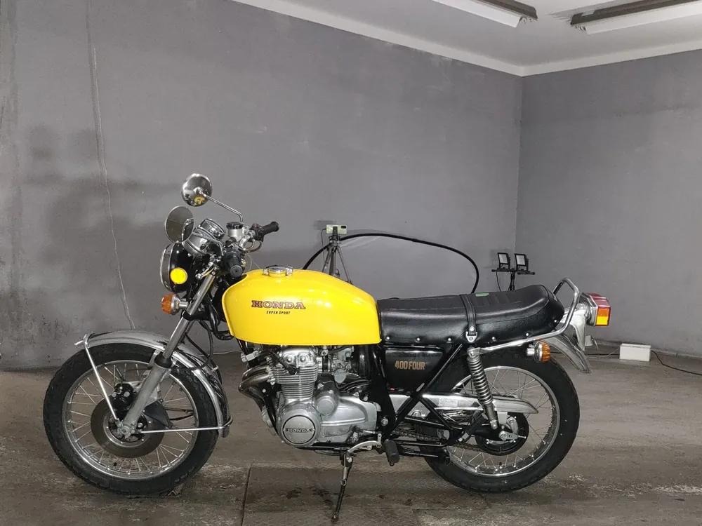 Honda CB400 1977, жёлтый, фото 2