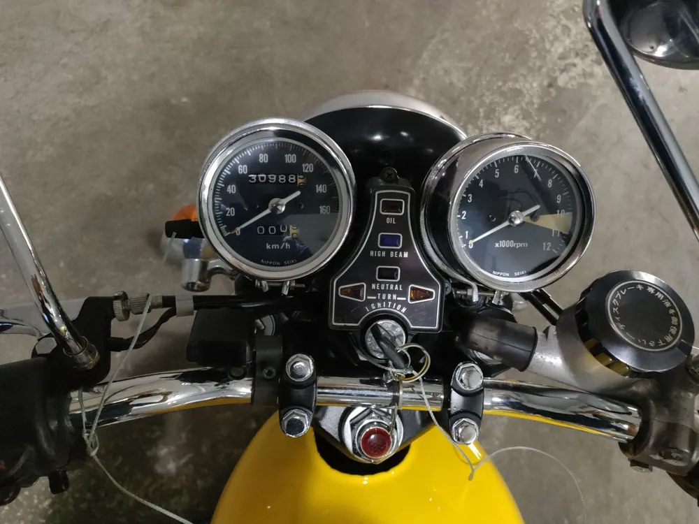 Honda CB400 1977, жёлтый, фото 5