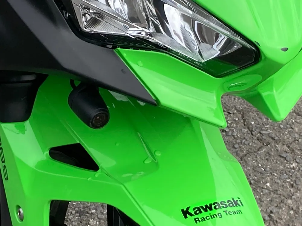 Kawasaki Ninja 400 2022, чёрный, зелёный, фото 6
