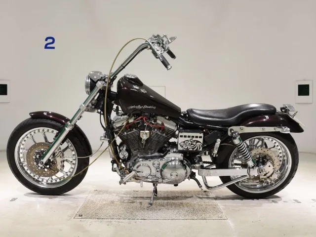 Harley-Davidson XLH883 1990, dark red wine, фото 2