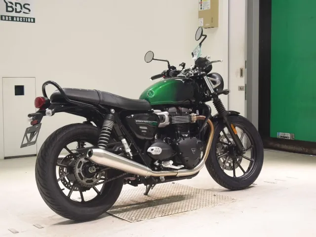 Triumph Speed Twin 900 2024, black | green, фото 5