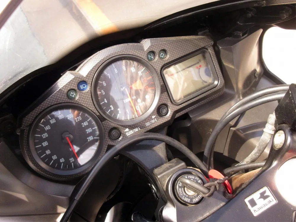 Kawasaki ZX-12R 2003, navy blue/gold, фото 8