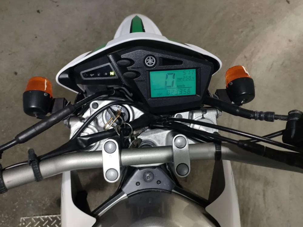 Yamaha Serow 250, серебристый, зелёный, фото 5