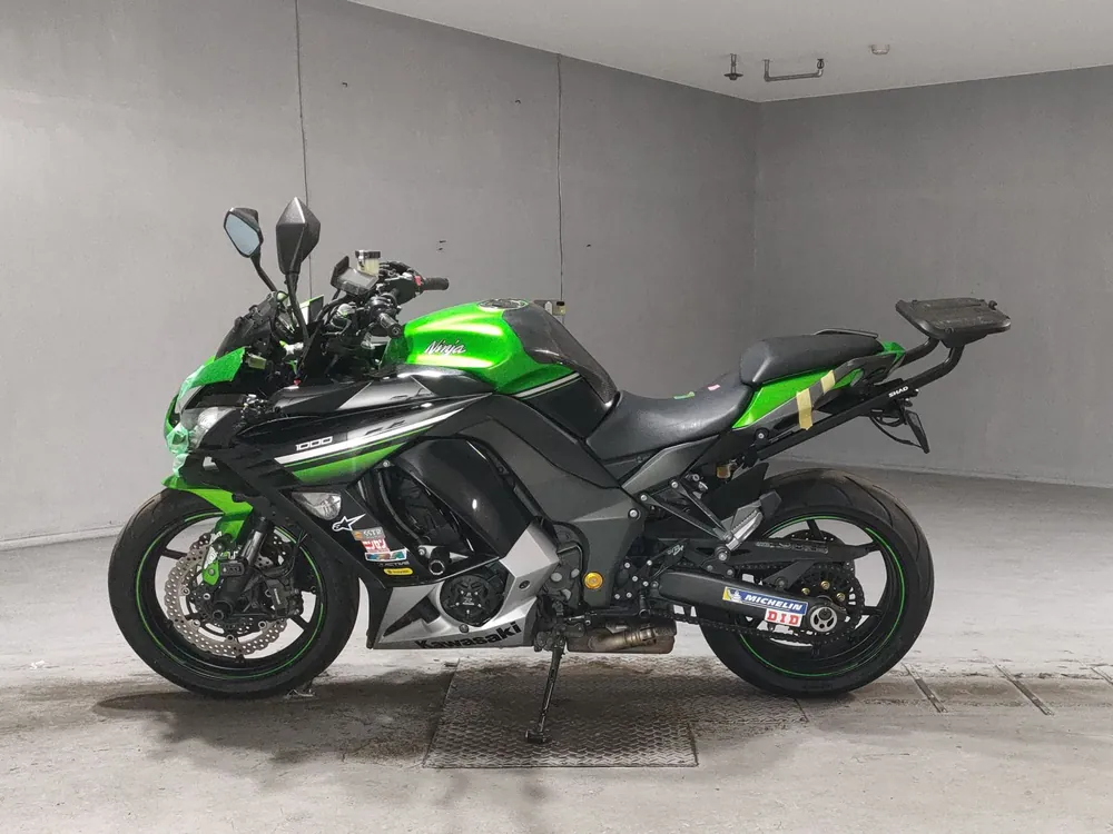 Kawasaki Ninja 1000 2016, black / green, фото 2