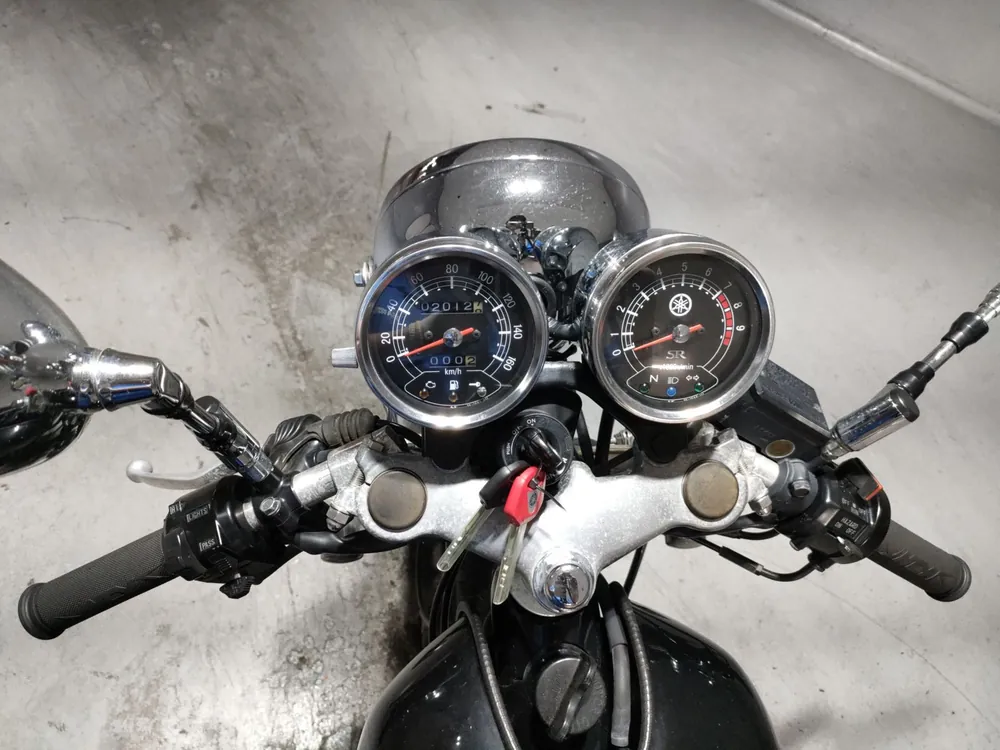Yamaha SR400 2016, чёрный, фото 5