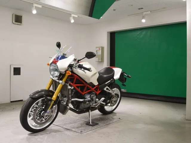 Ducati Monster S4RS Testastretta 2007, белый, красный, фото 4