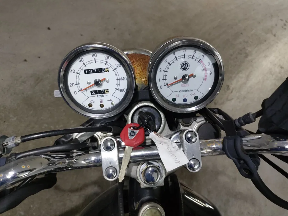 Yamaha SR400 2014, чёрный, фото 5