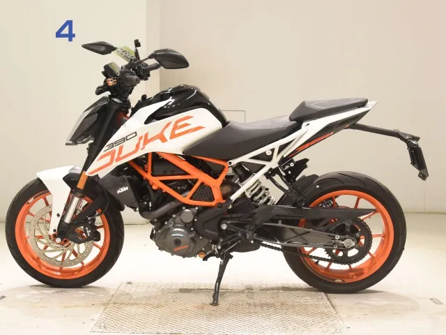 KTM 390 Duke 2019, белый, чёрный, фото 2