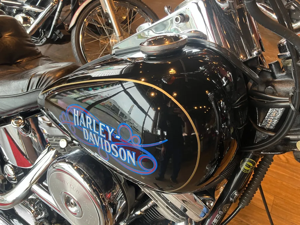 Harley-Davidson FXSTC 1987, чёрный, фото 11