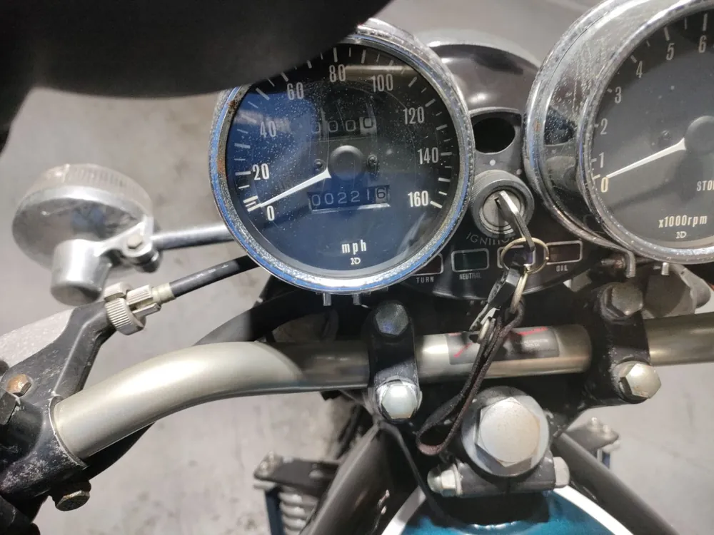 Kawasaki Z900 1998, black / blue, фото 5