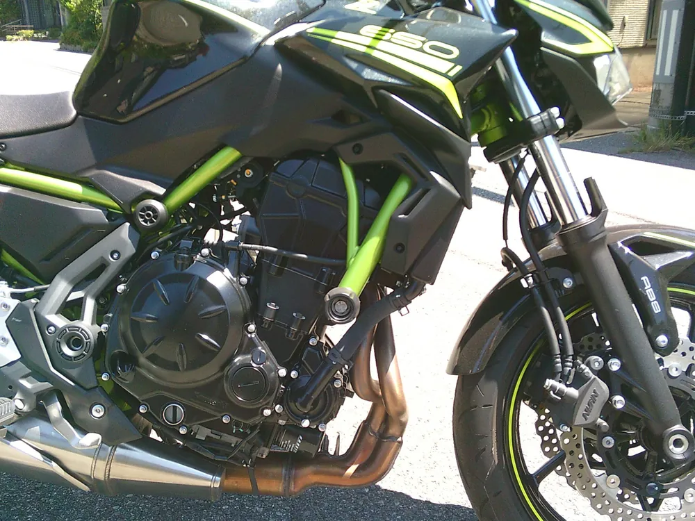 Kawasaki Ninja650A 2021, black/green, фото 16