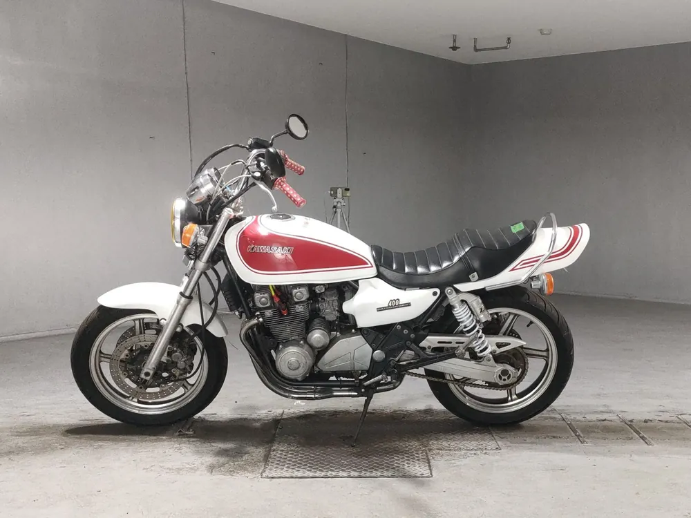 Kawasaki Zephyr 400 1993, white / red, фото 2