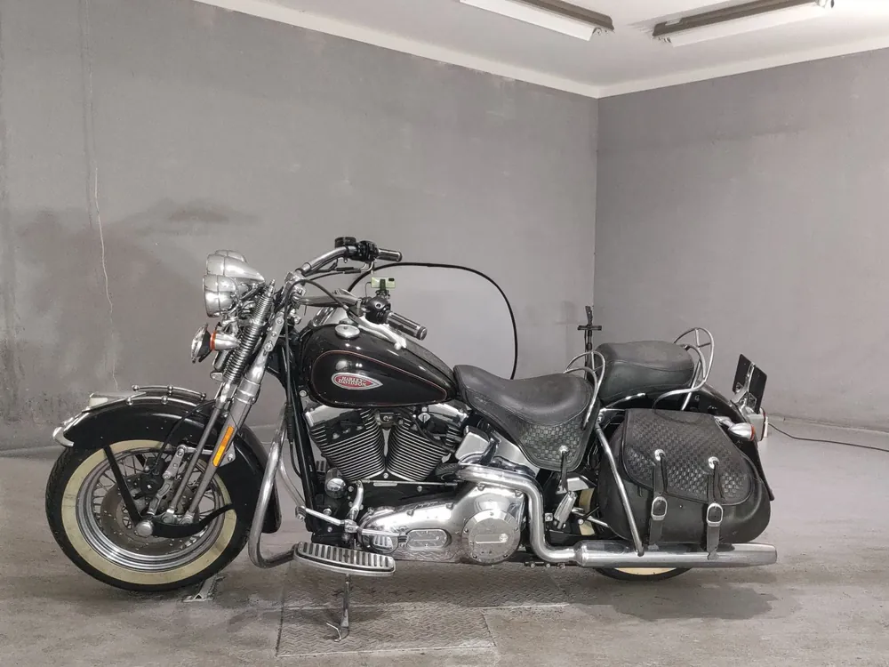 Harley-Davidson FLSTS Heritage Springer 2001, чёрный, фото 2