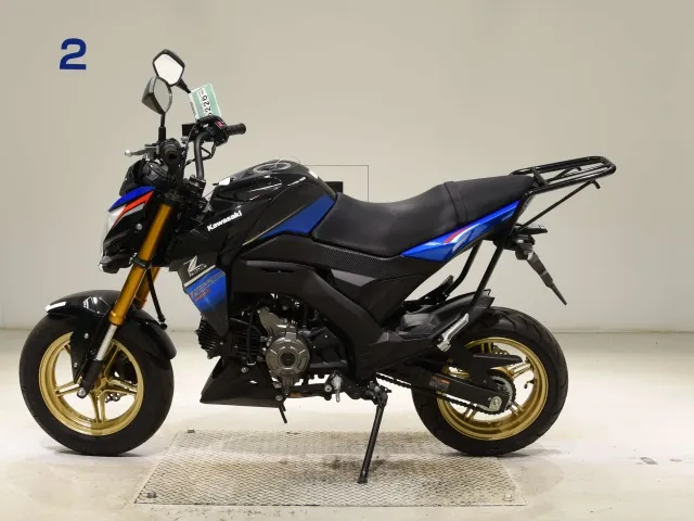 Kawasaki Z125 PRO, black | blue, фото 2