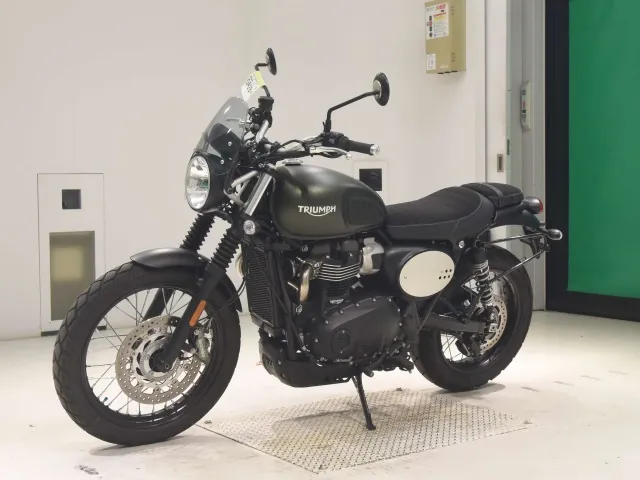 Triumph Street Scrambler 2023, зелёный, фото 4