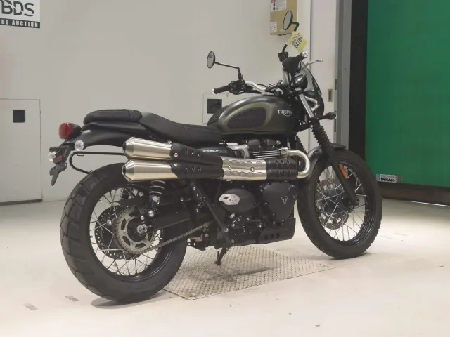 Triumph Street Scrambler 2023, зелёный, фото 5