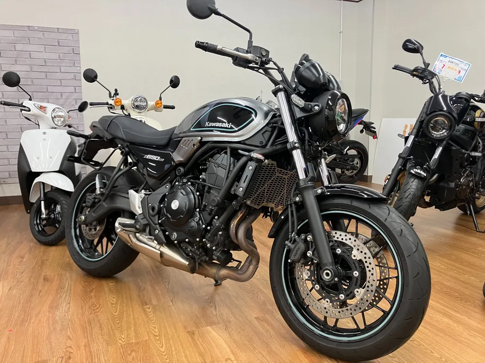 Kawasaki Z650RS 2023, чёрный, серебристый, фото 4