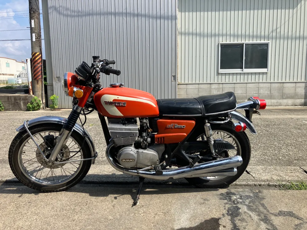 Suzuki GT380, оранжевый, фото 2