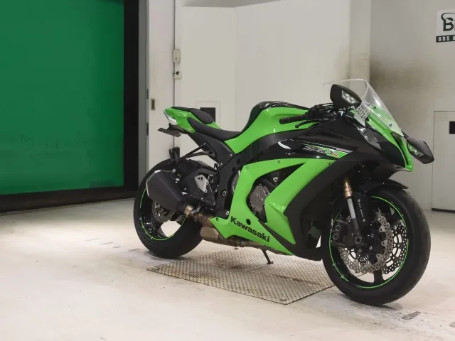Kawasaki ZX-10R 2012, чёрный, зелёный, фото 3