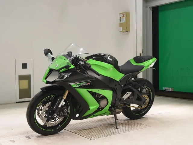 Kawasaki ZX-10R 2012, чёрный, зелёный, фото 4