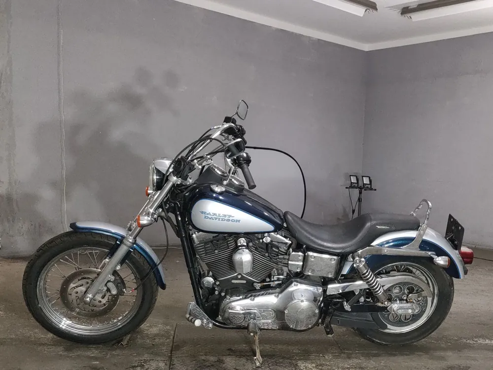 Harley-Davidson FXDL Dyna Low Rider 2002, silver / blue, фото 2