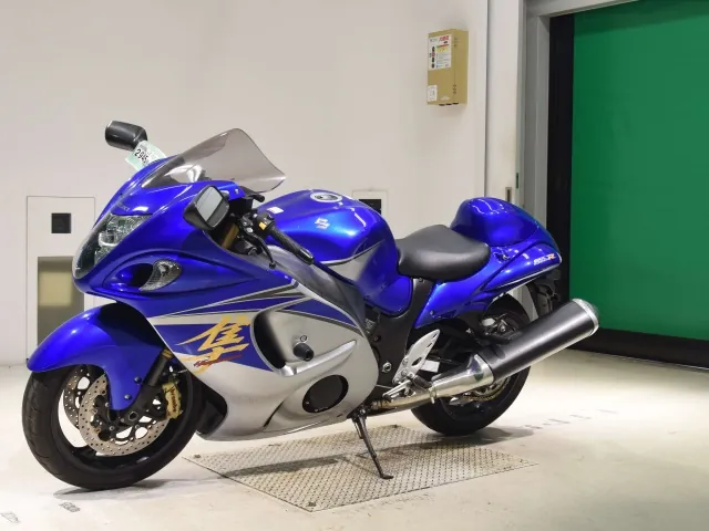 Suzuki GSX1300R Hayabusa 2017, синий, серебристый, фото 4